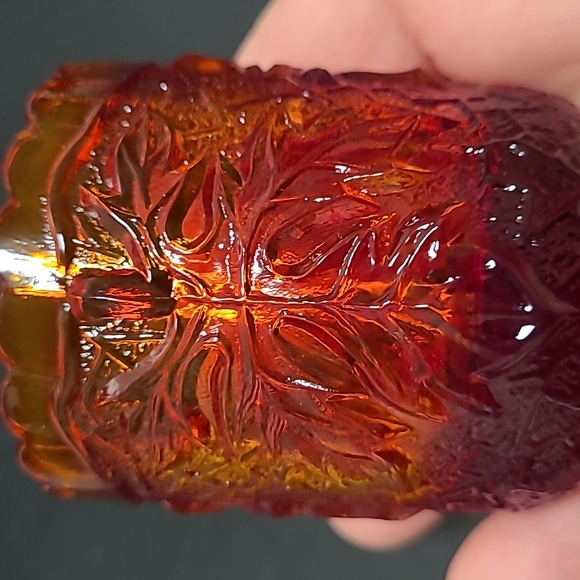 Vintage Marigold Carnival Glass Toothpick Holder - Picture 11 of 16